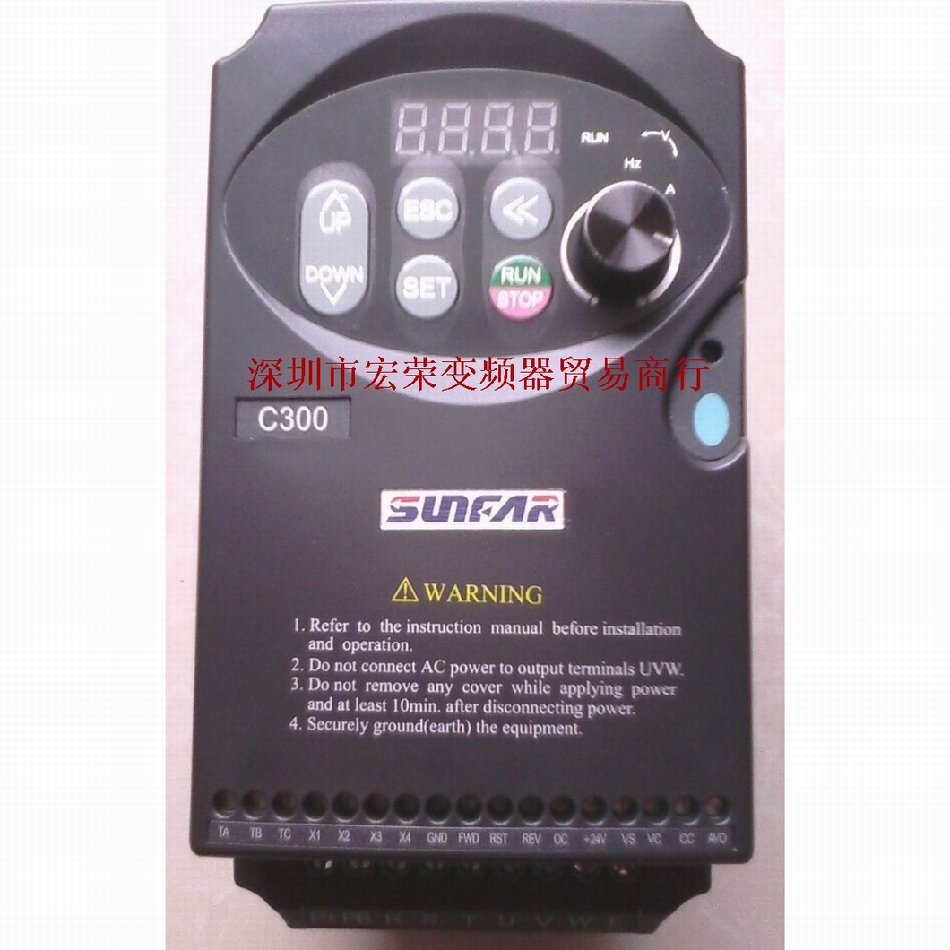 SUNFAR变频器C300-2S0007及C300-4T0007和外延面板现货