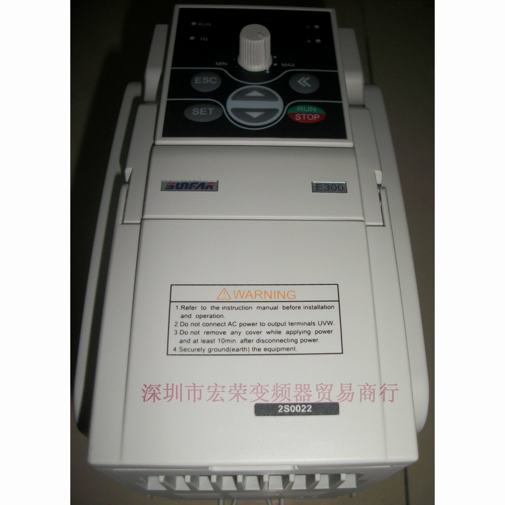 SUNFAR变频器E300-2S0022及控制面板现货